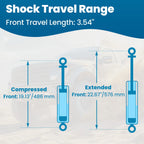 3.5" Front Lift Struts for Chevy Silverado GMC Sierra 1500 2WD 4WD (2007–2014)