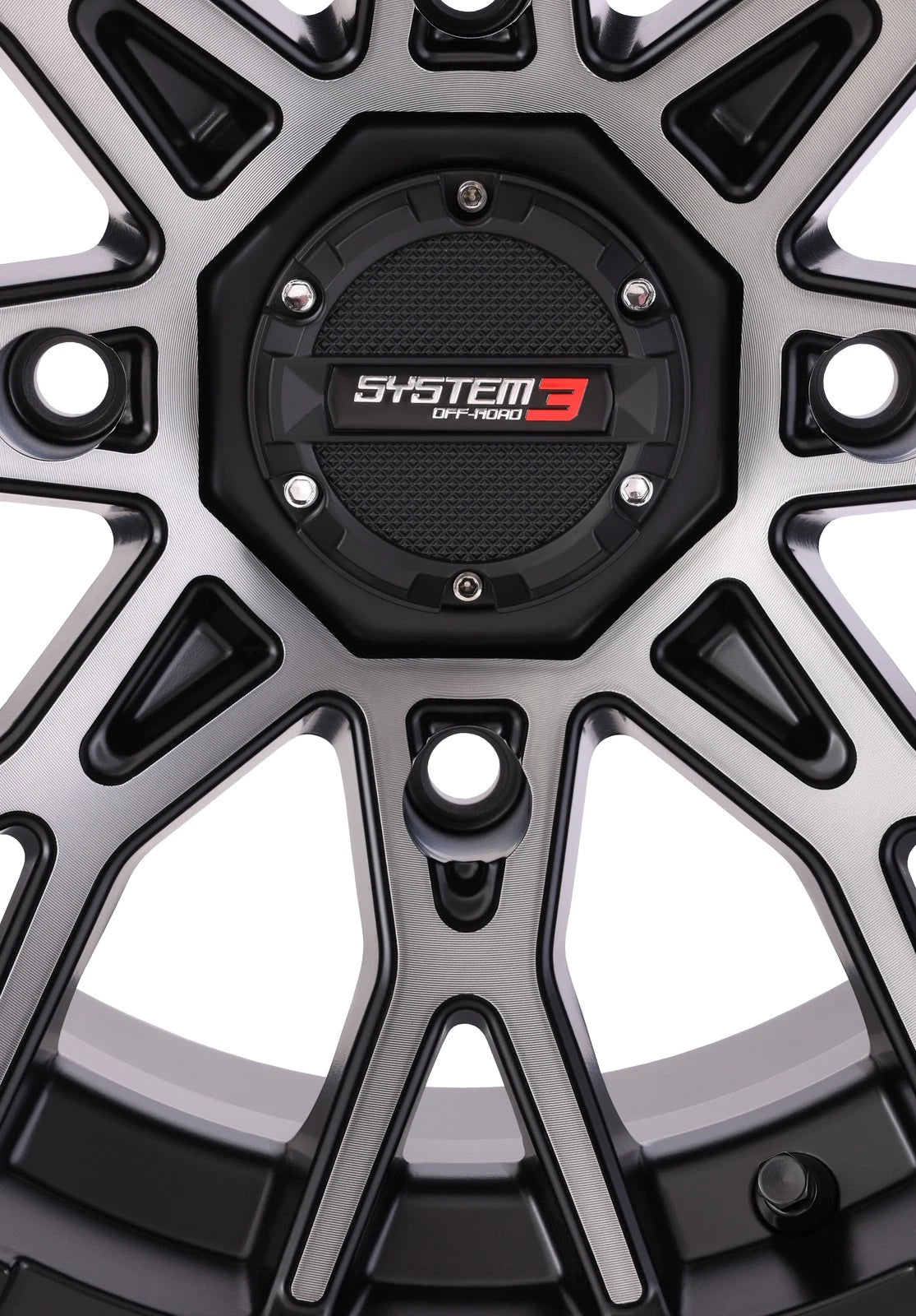 Set of 4 System 3 St6 Wheels 14x7 +10mm Offset for Honda & Can-Am UTV