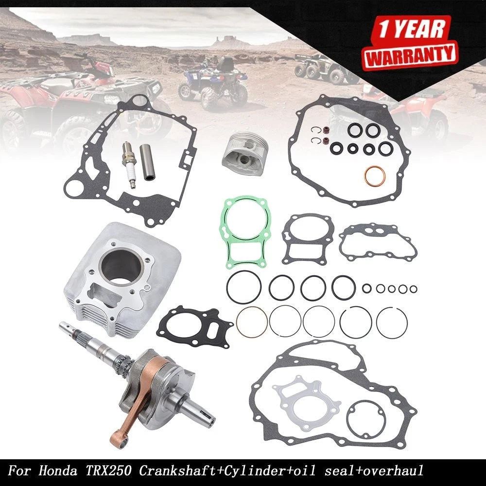 Crankshaft and Overhaul Gasket Set for Honda TRX250 (2001–2007)
