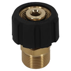 Brass Adapter from M22 x 14mm to M22 x 15mm for Pressure Washer Gun (5000 PSI)