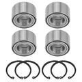 Set of 4 Front Rear Wheel Bearings 30x55x32mm + Circlip for Yamaha Grizzly 550 660 700