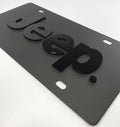 Vanity License Plate with Black Tactical Emblem for Jeep (2007–2024)