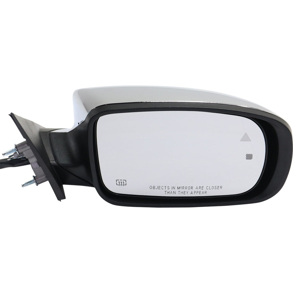 Power Mirror for Chrysler 300 (2011–2018) Right Manual Folding Heated Chrome