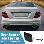Rear Bumper Tow Hook Cap for Mercedes Benz E-Class (W212) A2128850726 Black