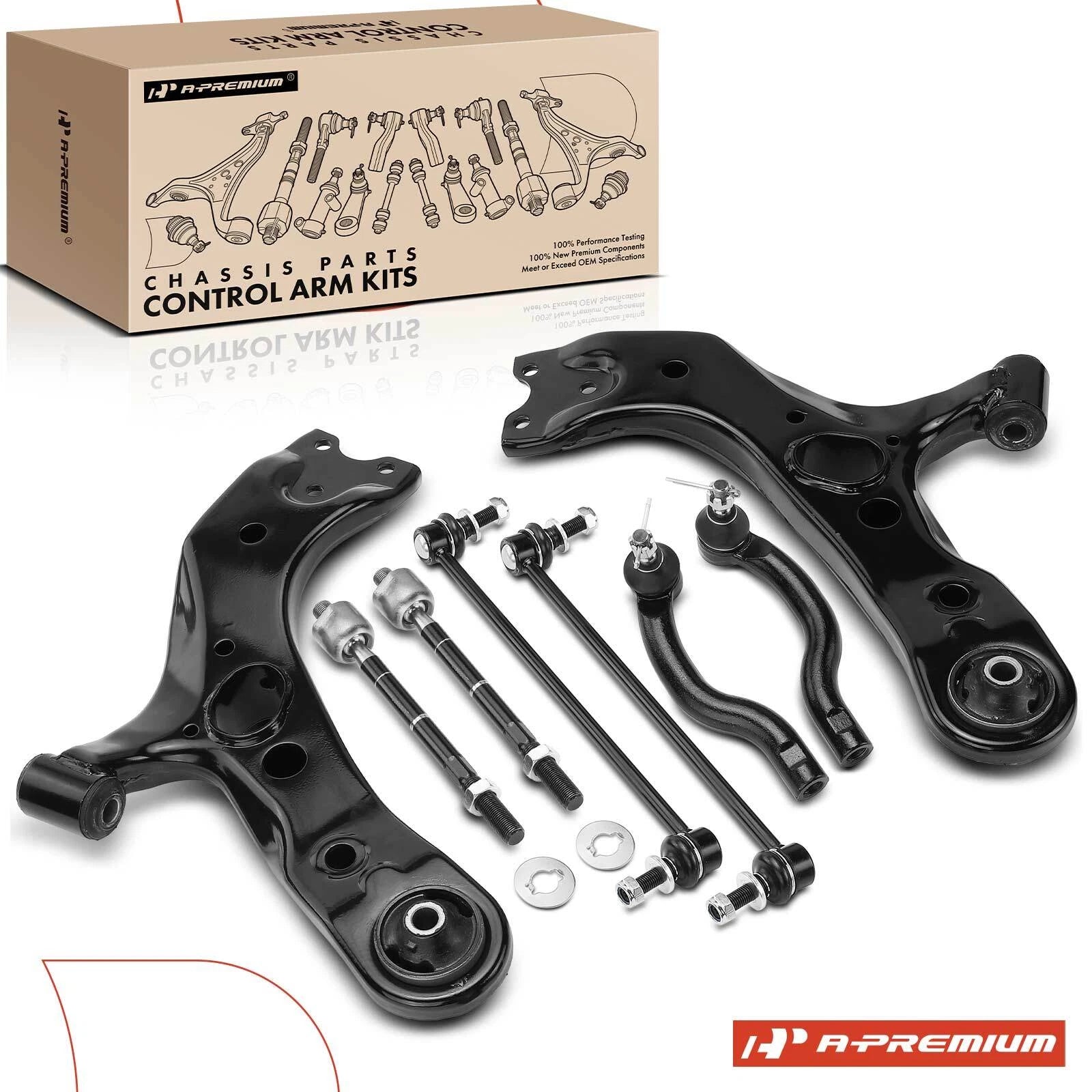 Front Side Control Arm Tie Rod End Sway Bar Link for Toyota RAV4 (2019-2024)
