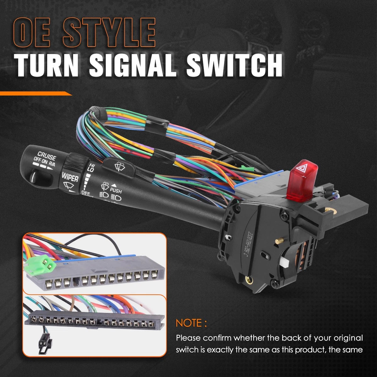 Cruise Control Turn Signal Hazard Light Switch for S10 Sonoma Bravada (1998–2004)