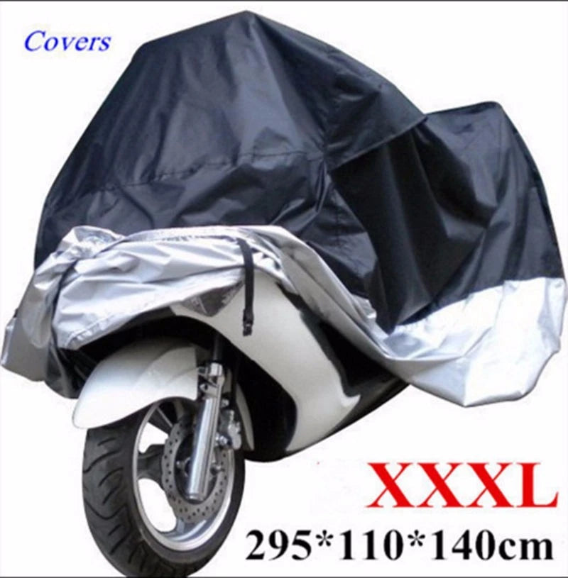 XXXL Waterproof Dust Cover for Motorcycle Street Bikes (Universal Fit)