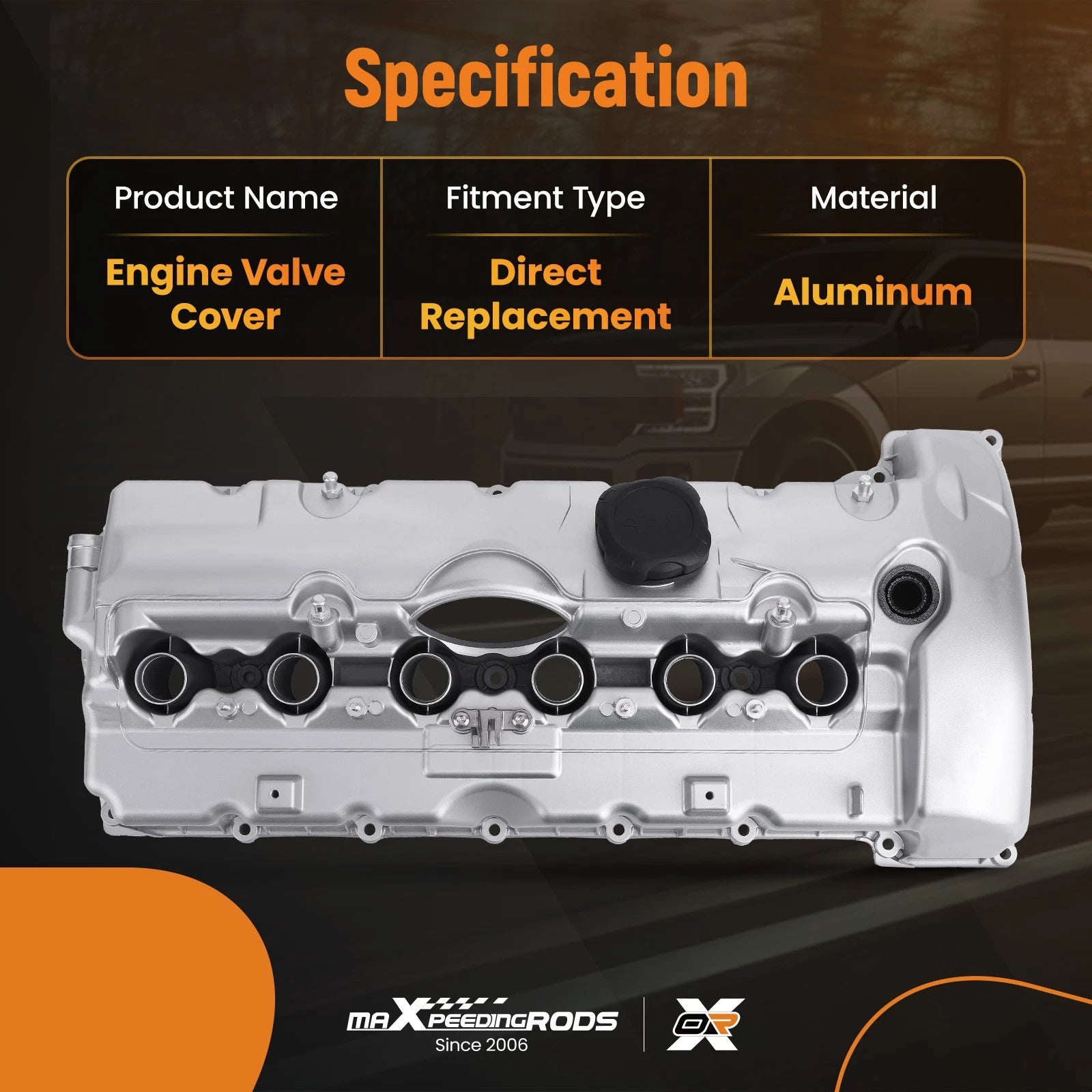 Engine Valve Cover Set Aluminum for BMW 325i 325xi 330i 330xi (2006)