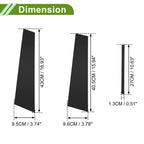 Set of 6 Pillar Window Trim for Chevy Malibu (2013–2015) Black