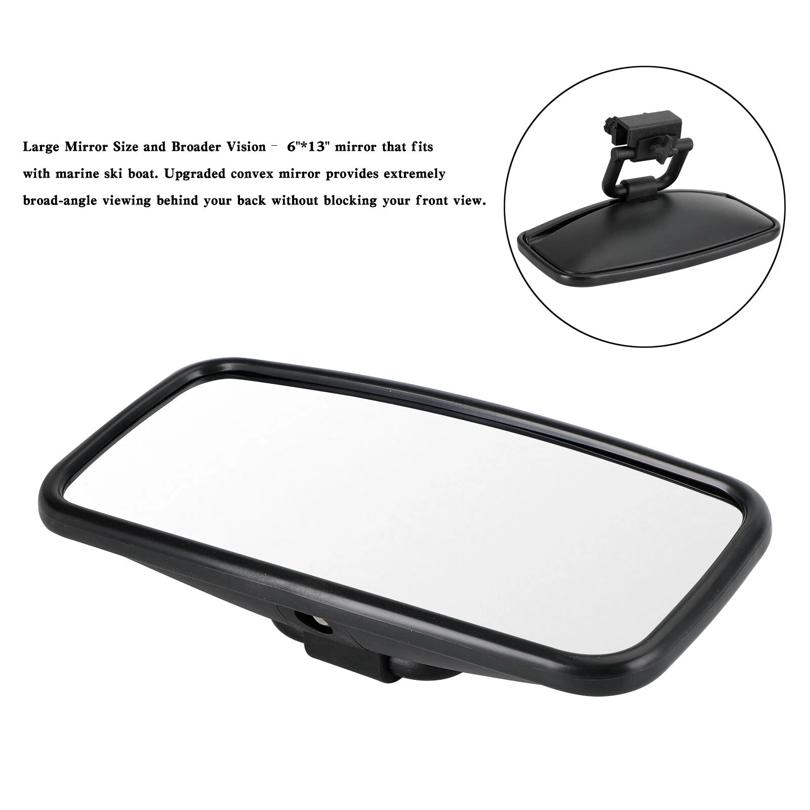 Rear View Mirror Mount Bracket for Ski Pontoon Boats (US)