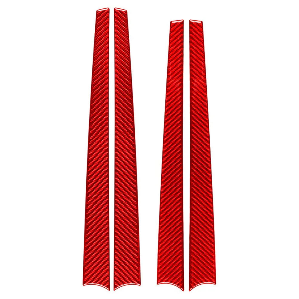 Red Interior Door Panel Strips Cover Trim for Toyota Hilux Revo (2015-2023)