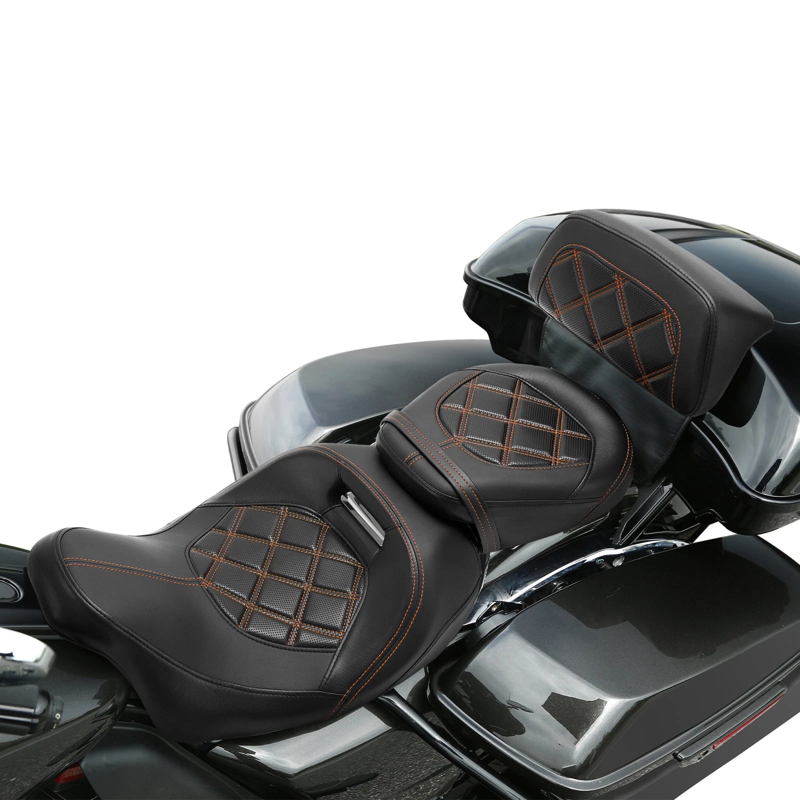 Backrest Pads for Harley Touring CVO Road Glide (2014–2023)