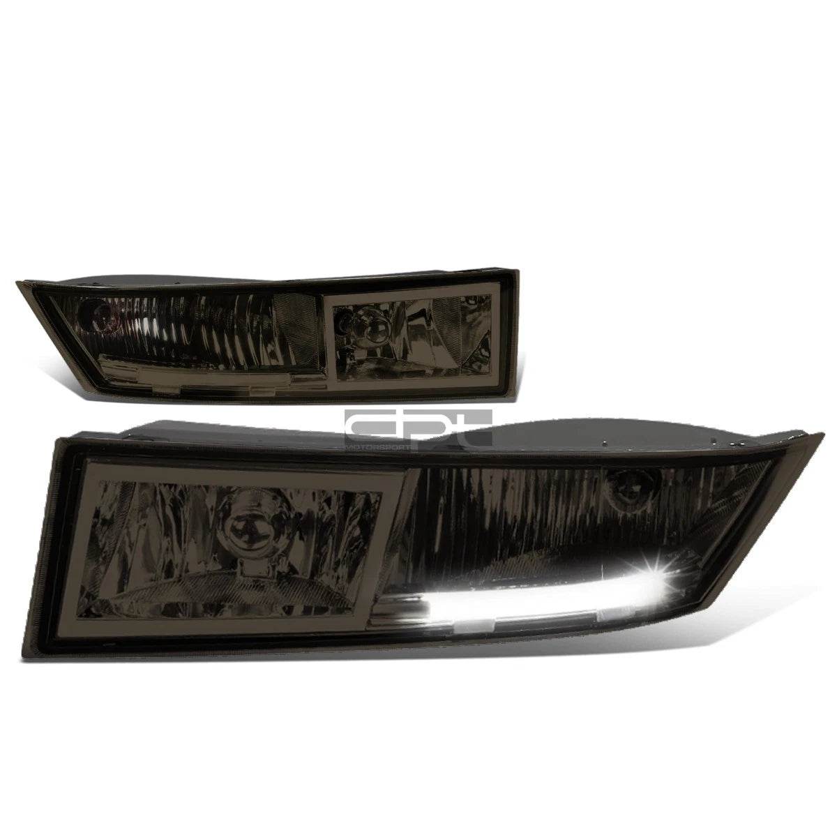 2X Built-In LED DRL Smoked Lens Bumper Fog Light for Escalade ESV/EXT (2007–2014)