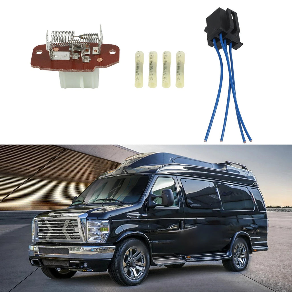 Blower Motor Resistor with Connector for Ford F650 F750 F800 Econoline