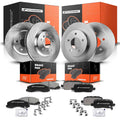 Set of 4 Disc Brake Rotors & Ceramic Pads for Chevy Impala (2011–2013)