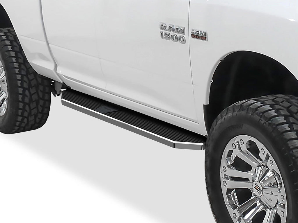 6" Polished Side Step Bars for Dodge Ram 1500 Quad Cab (2009–2018)