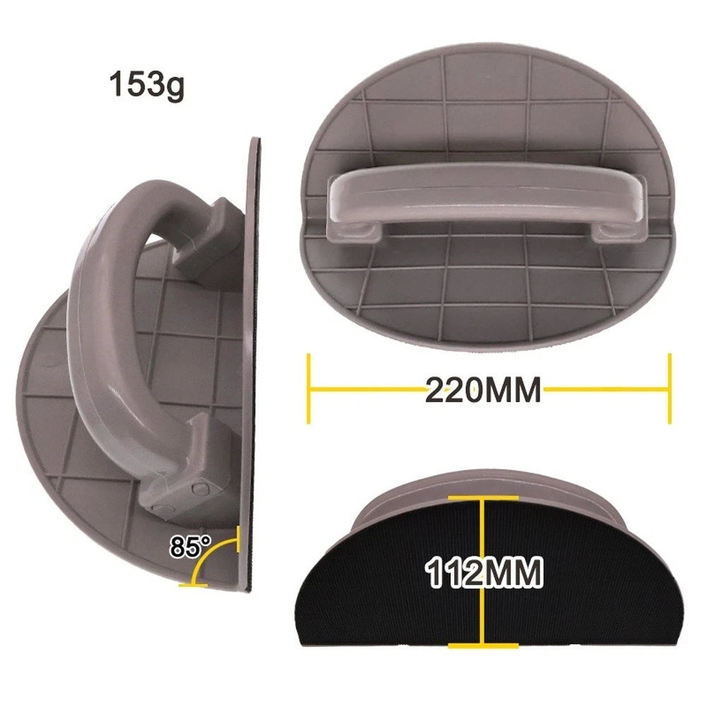 9 Inch Sandpaper Holder for Tight Spaces (SEMI Circle Shape Design)