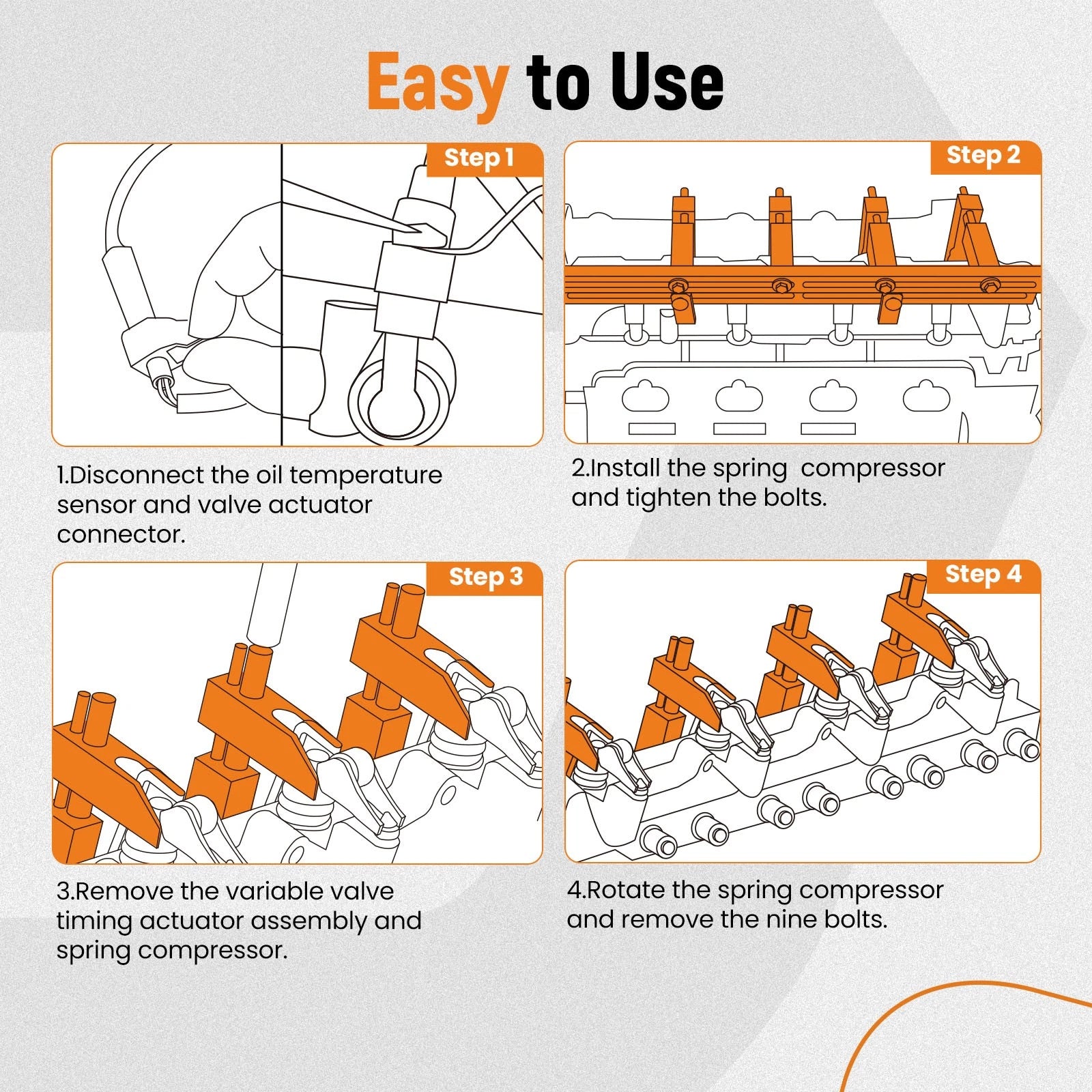 Engine Actuator Spring Compressor Tool for Fiat MultiAir (2012-2019)