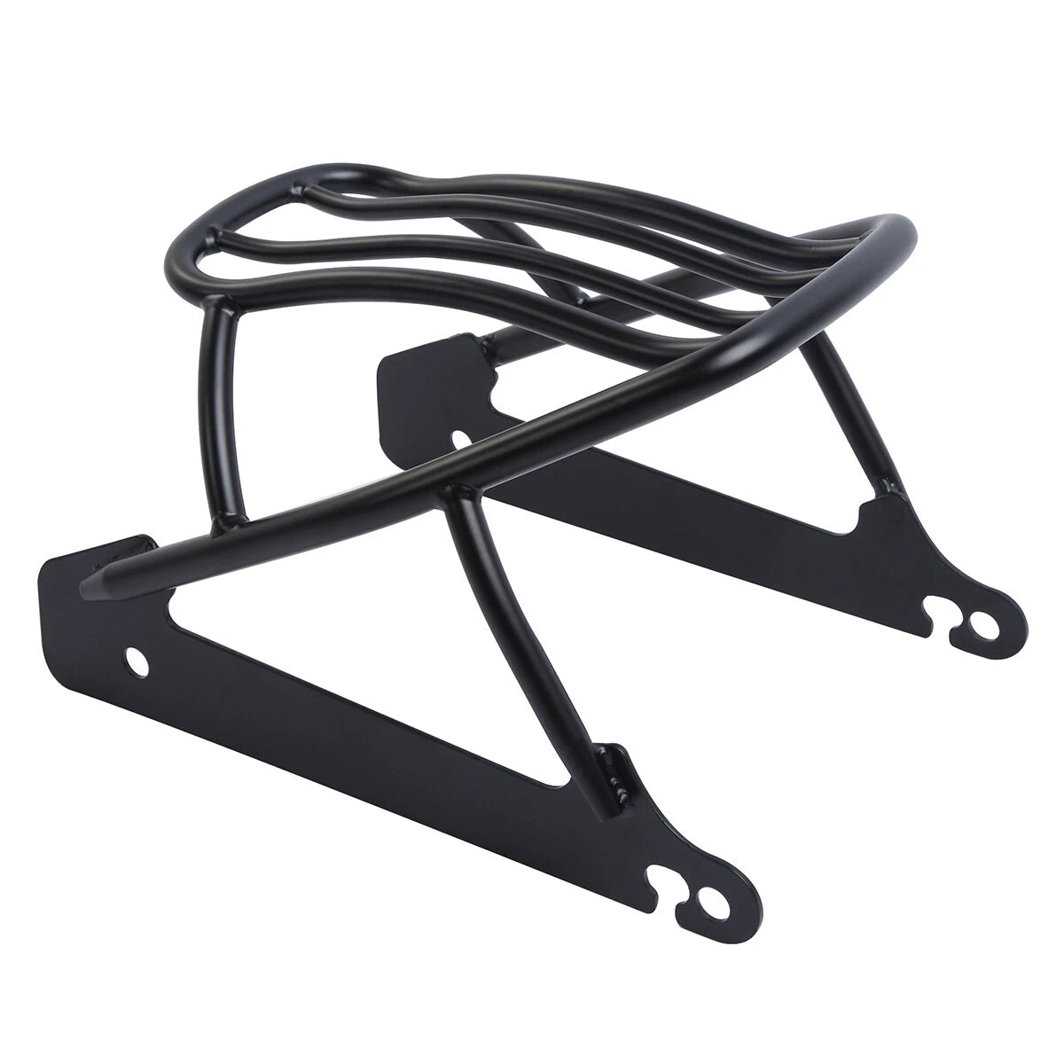 Black Solo Luggage Rack for Harley Dyna Street Bob Super Glide (2006–2017)