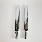 3" Slip On Mufflers 2" Baffle Chrome Slash Down for Harley Softail (2000–2006)