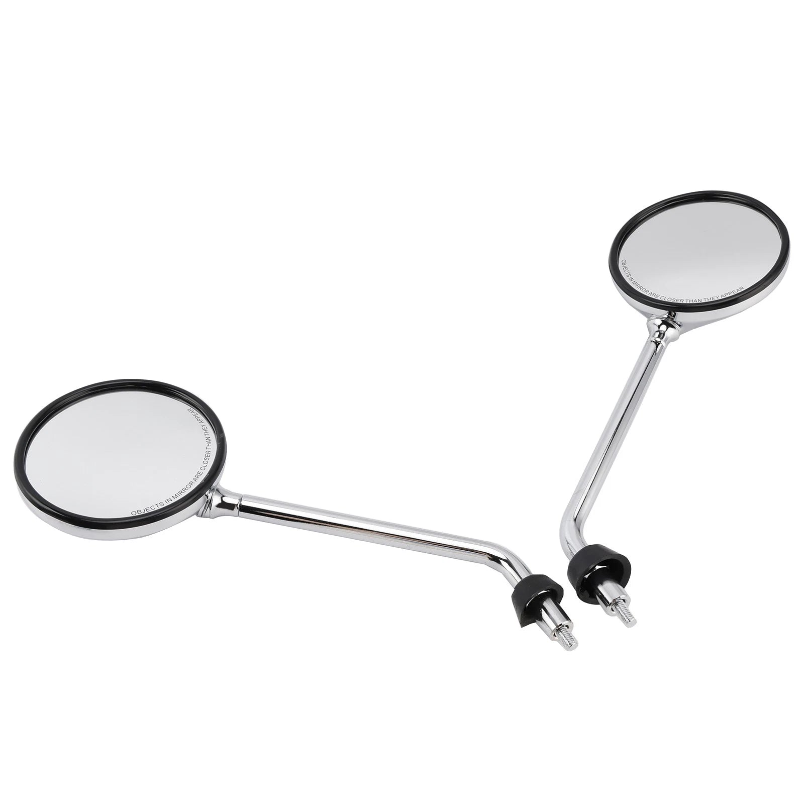 Chrome Rearview Mirror Set for Vespa LX 50 2T/4T & LX 125 & LX 150 (2005–2013)