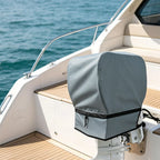 Waterproof 420D Polyester Outboard Motor Cover for Multiple Sizes