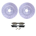 Set of 4 Hella Front Rotors & Akebono EURO Ceramic Brake Pads for X166 GL450 (2014–2016)