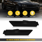 Front Smoked White LED Bumper Side Marker Lights for Chevy Camaro (2010–2015)