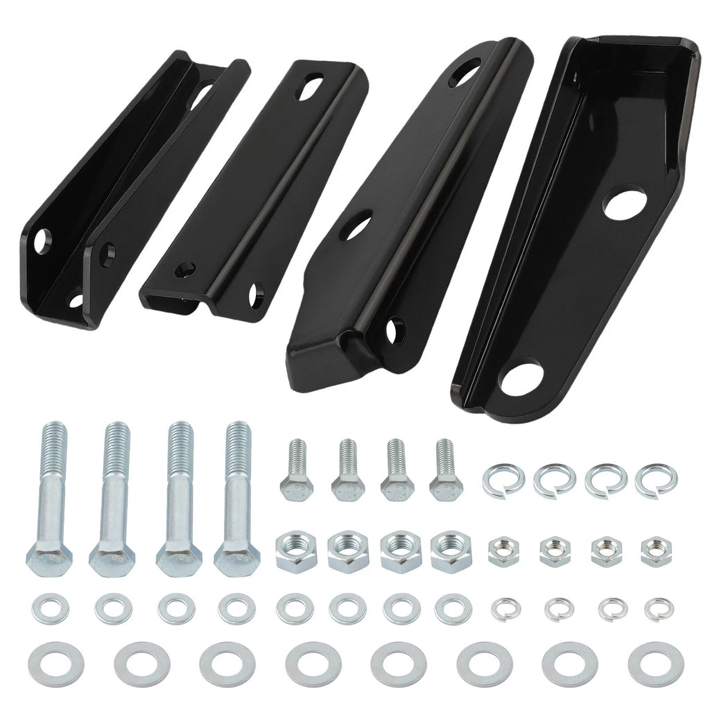 Rear Shock Relocation Brackets Kit for Chevy C10 GMC C15/C1500 (1963–1972)