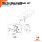 Turn Signal Bumper Light for Mitsubishi Triton Ute (1996-2006)