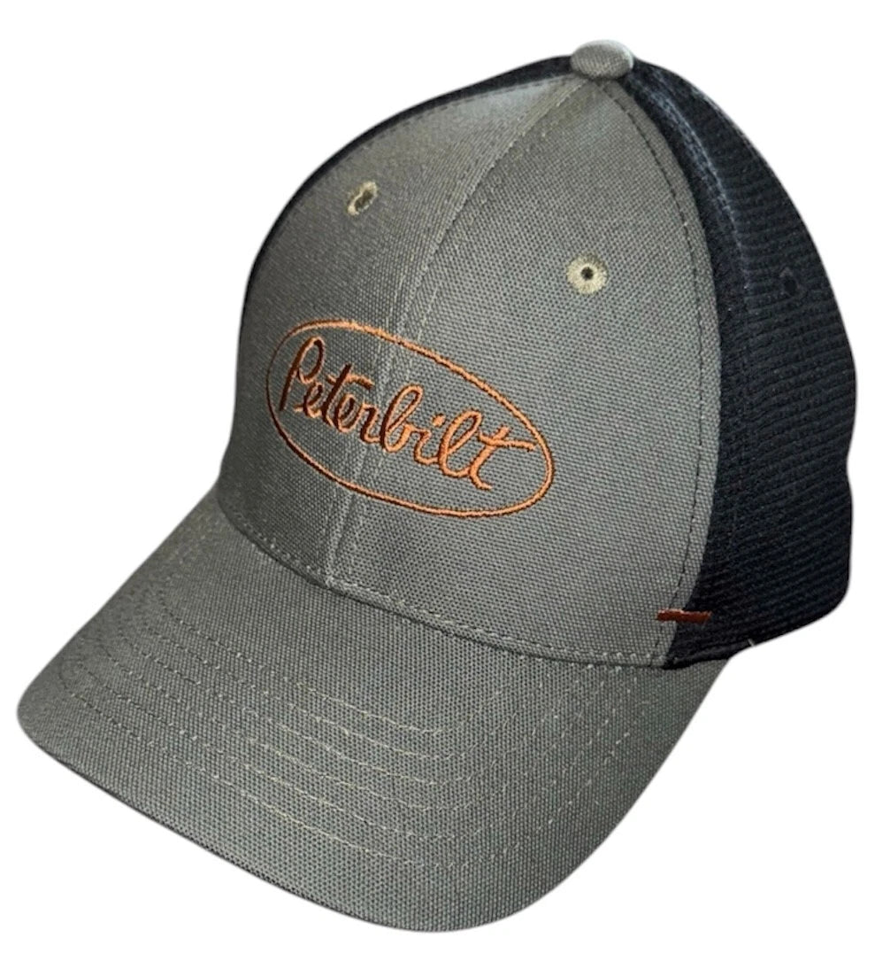 Brushed Canvas Mesh Back Hat for Peterbilt Trucks (Competitor Class)