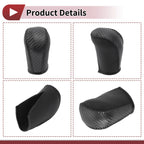 1 Pc Gear Shift Knob Cover for Subaru Forester (2006–2012) Black Faux Leather