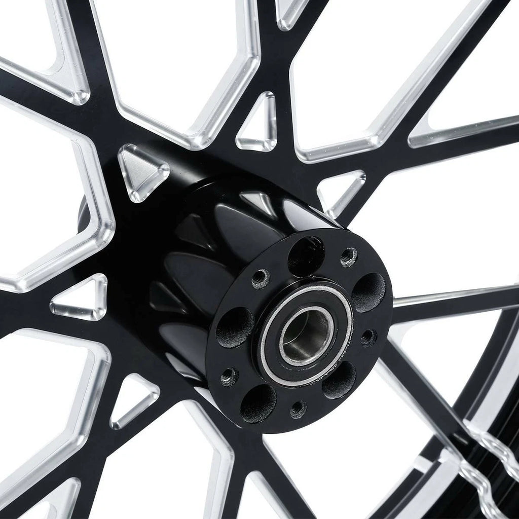 CNC Front Wheel Rim Hub for Harley Touring (1997–2021) 23''X3.5'' Single Disc