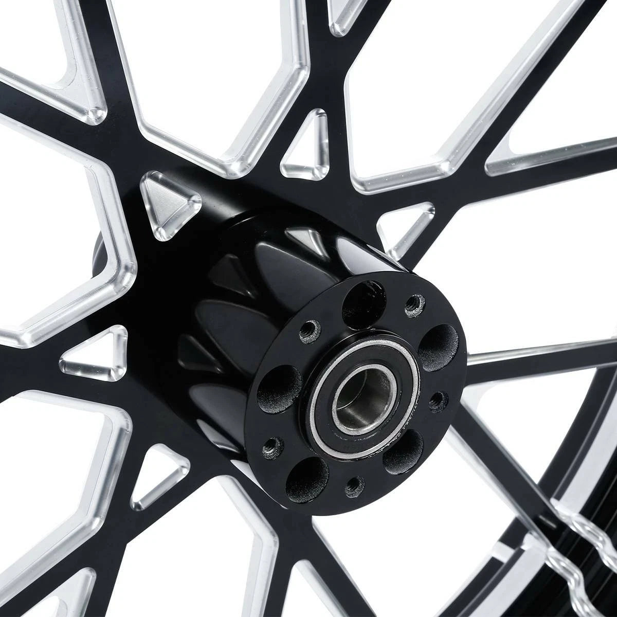 CNC Front Wheel Rim Hub for Harley Touring (1997–2021) 23''X3.5'' Single Disc