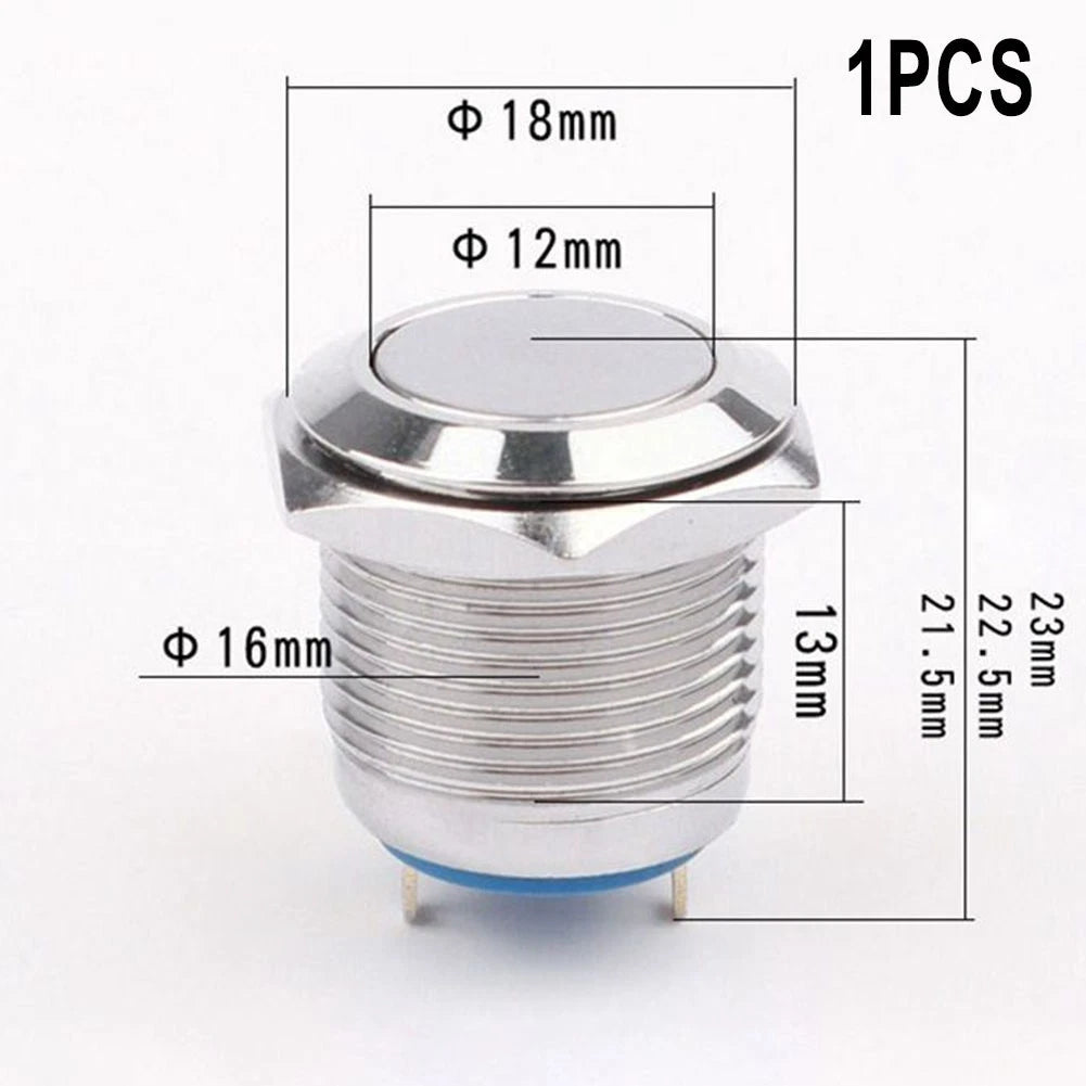Push Button Switch 18mm for Various Applications (3-220V, Waterproof)