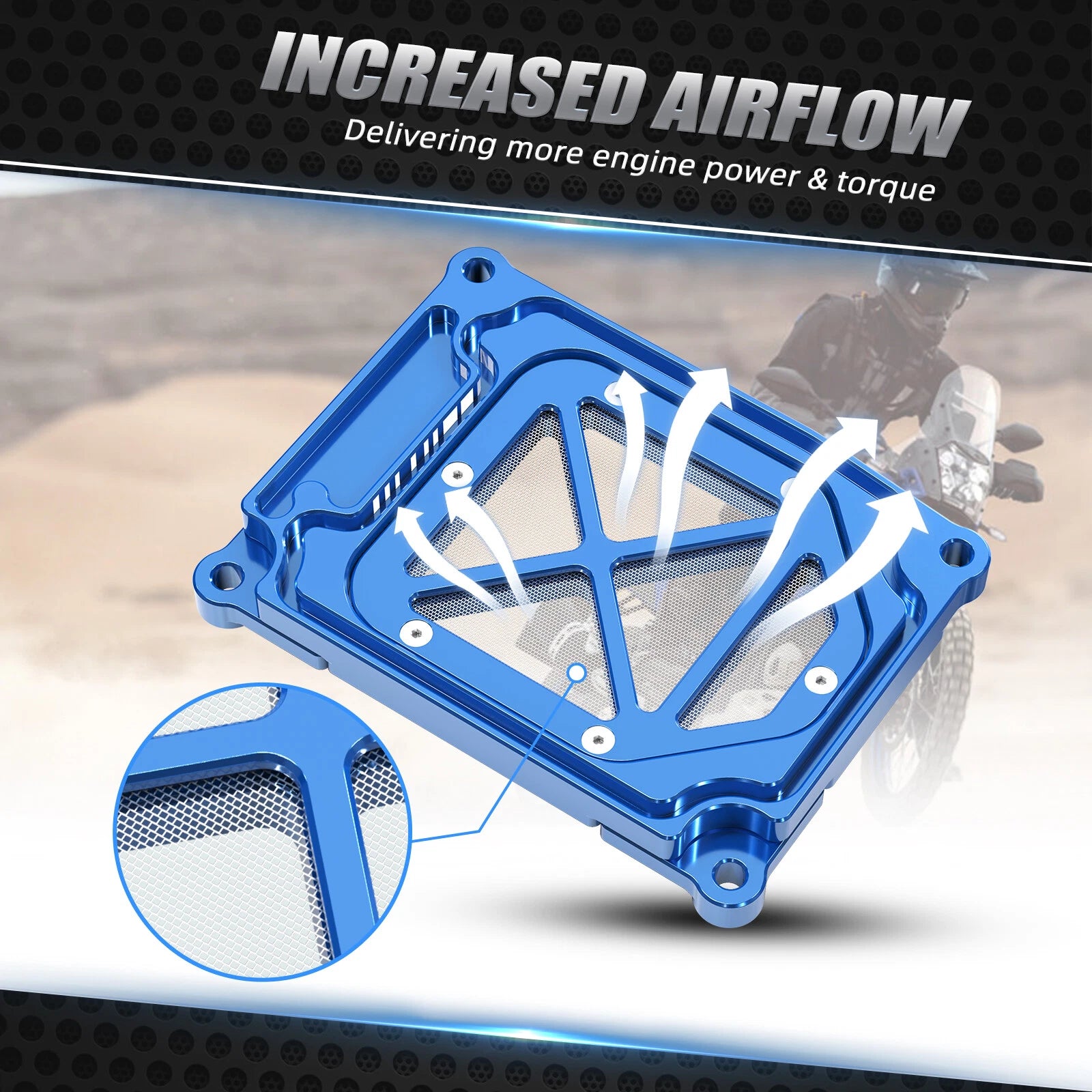 Aluminum Air Filter Box Cover for Yamaha Tenere 700 XTZ07 (2020–2024)