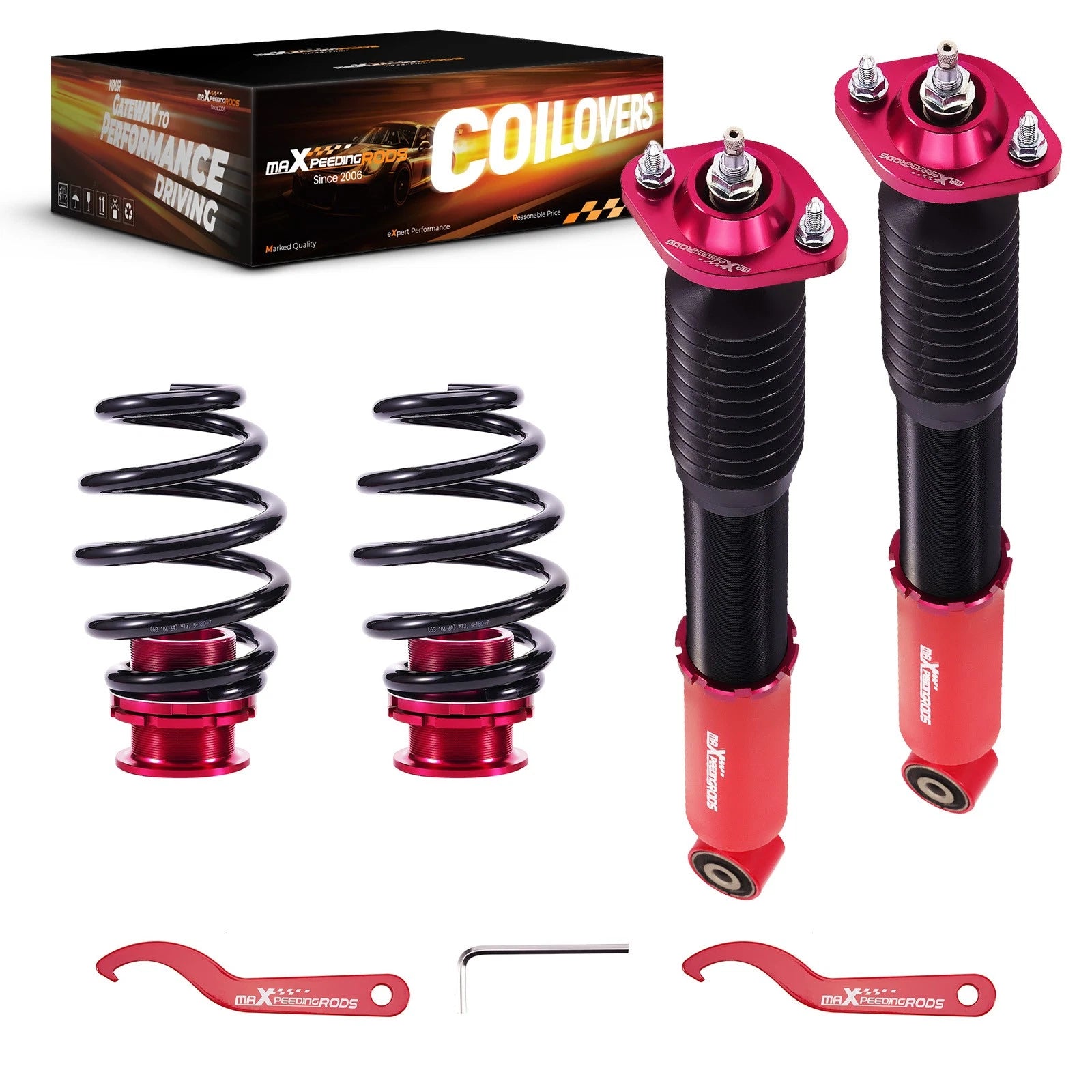 Rear Coilovers Suspension Kit for BMW E46 320i 325i 330i (1998–2006)