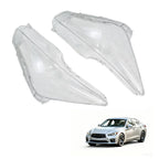 Pair of Headlight Lens Covers for Infiniti Q50 (2014–2021)