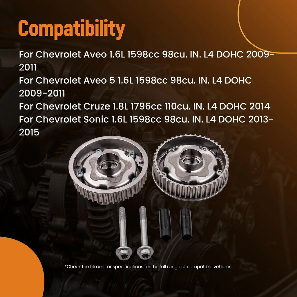 2X Camshaft Gear for Chevrolet Aveo G3 (2006-2011)