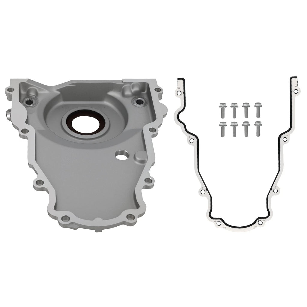 Aluminum Timing Cover for Gen 4 GM LS Series (10AN) with Gasket & Screws Kit