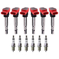 Set of 6 Ignition Coils & NGK Iridium Spark Plugs for Audi Porsche VW 3.0L V6