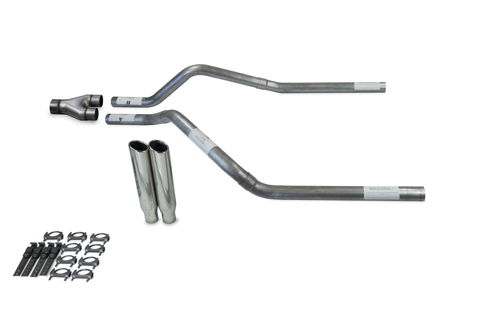 2.5" Dual Exhaust Kit for GMC Jimmy (2000–2004) - Y Pipe, Clamp-On Tips