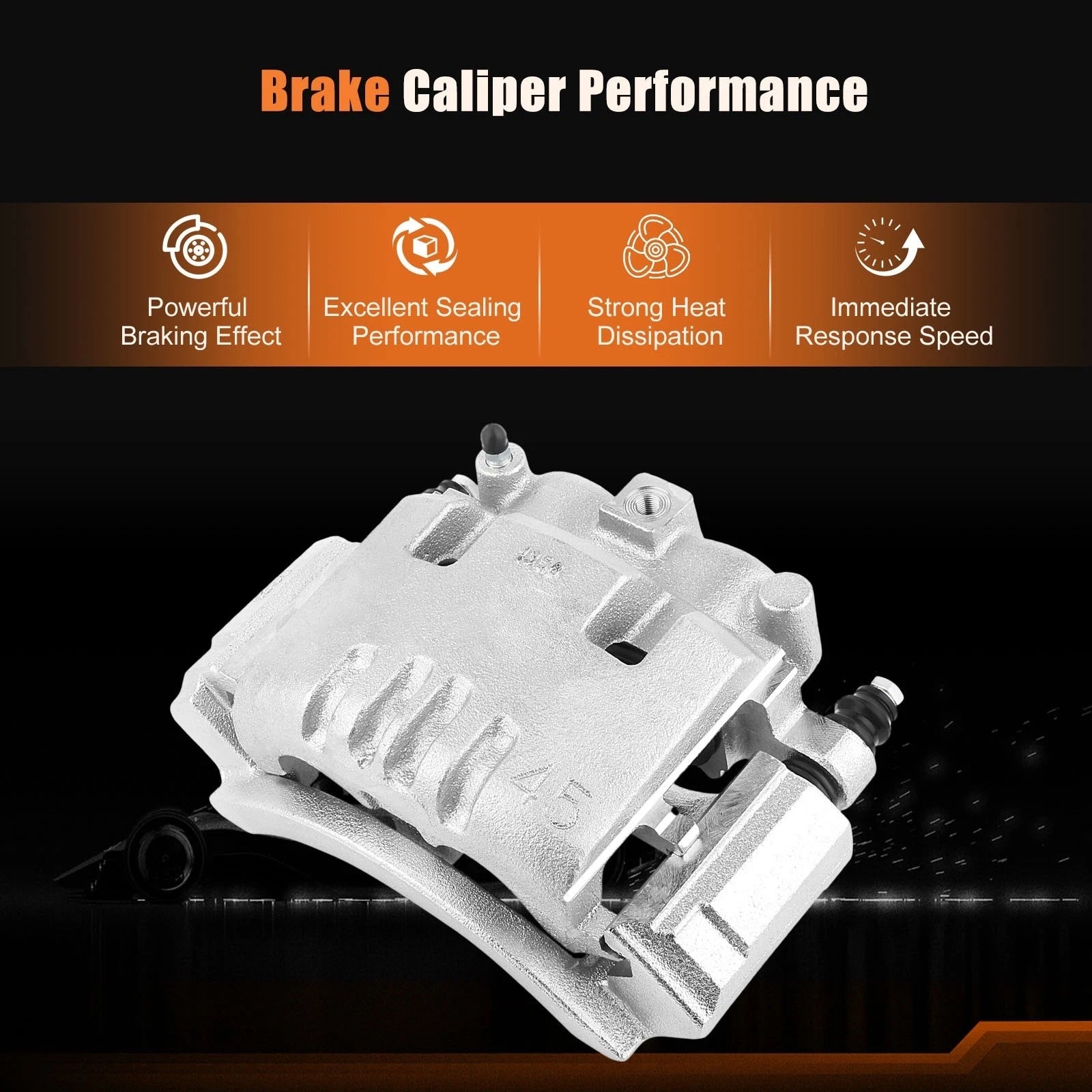 Rear Pair Brake Calipers for Dodge Ram 3500 (2003-2008)