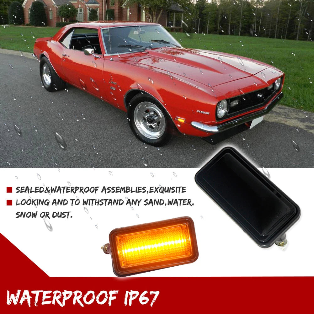 Smoked LED Side Marker Light Kit for Chevrolet El Camino (1968–1969)