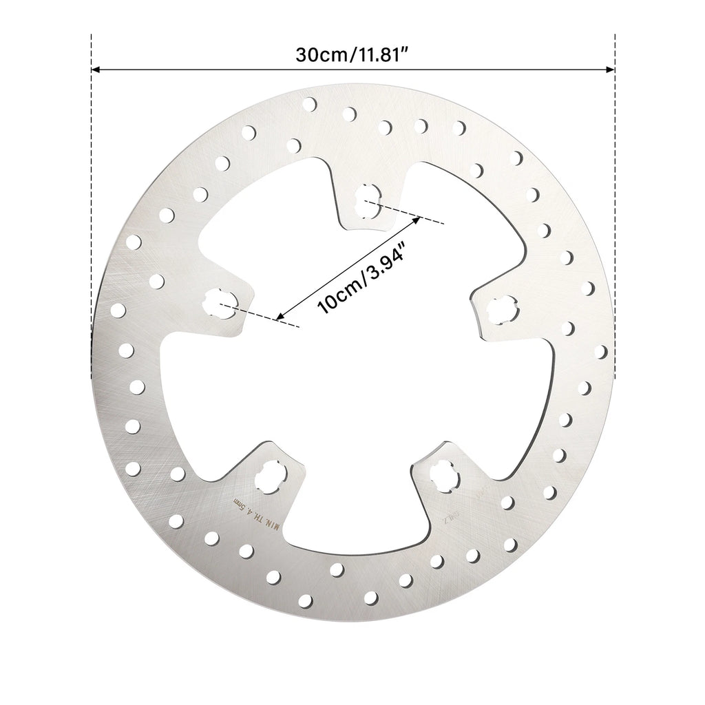 2x 11.8" Front Brake Rotors for Harley Touring Road Street Glide (2014–2023)