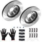 Front Brake Rotors and Pads Kit for Toyota Avalon Camry/Lexus ES300h ES350 (2013–2020) 31434