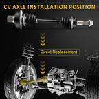 Rear Right CV Axle for Yamaha Grizzly 660 (2003–2008)