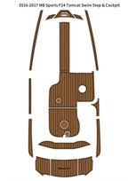 EVA Teak Flooring Mat for MB Sports F24 Tomcat (2016–2017)