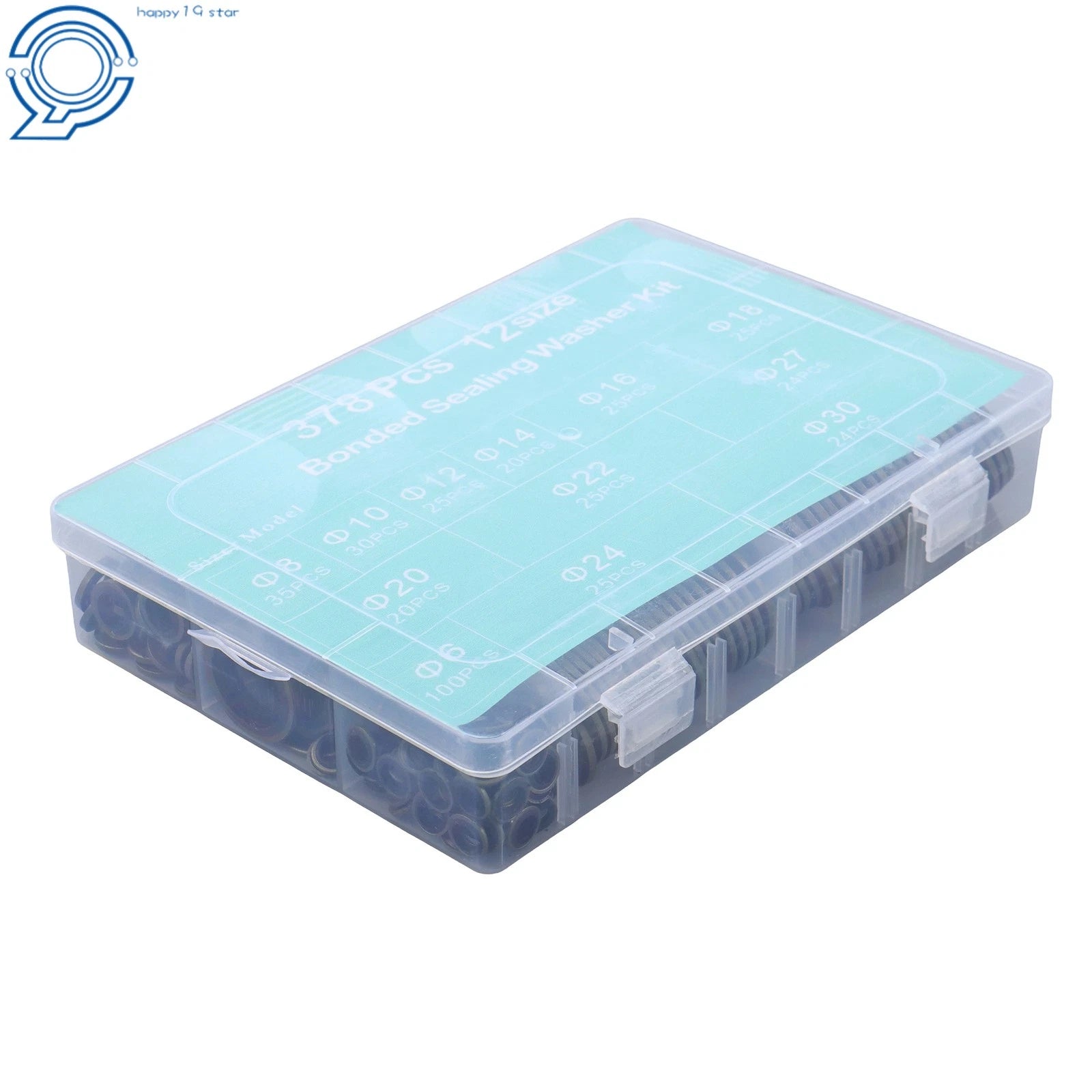378 Piece Sealing Washer Kit for Multiple Makes and Models (M6-M30)