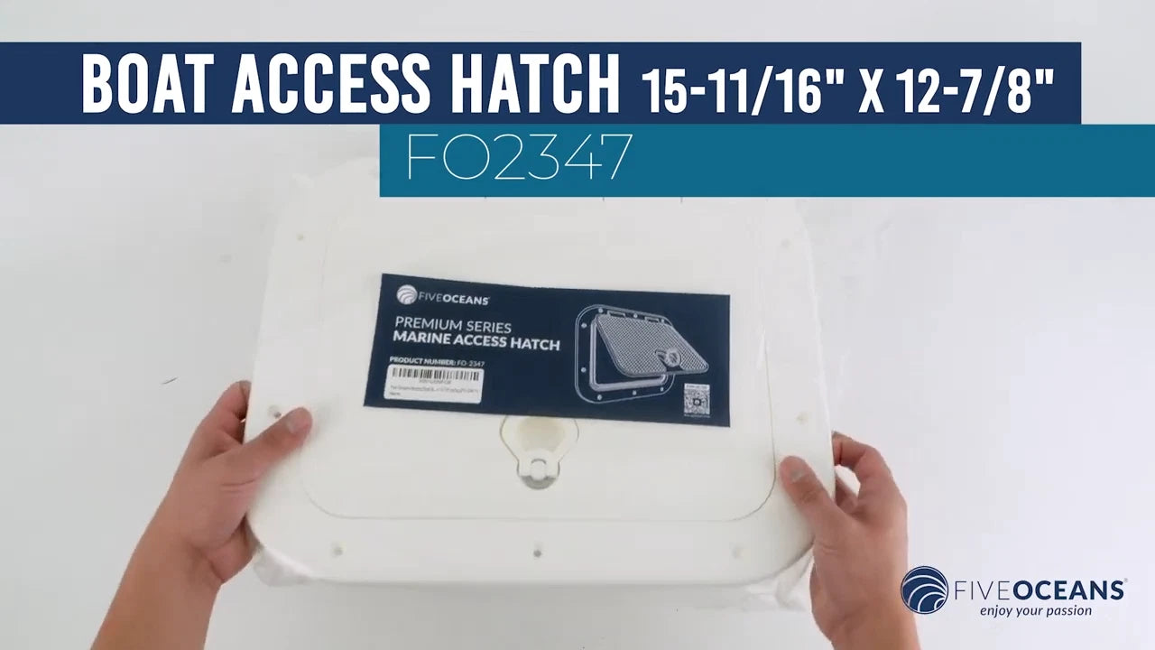 Boat Hatch for Marine Access (23-1/2" x 13-5/8", Off-White)